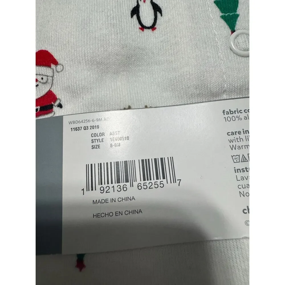 Carter's Child of Mine Sleep & Play Christmas Footie Pajamas 6-9 Months